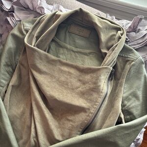 Blank NYC Olive Leather Jacket